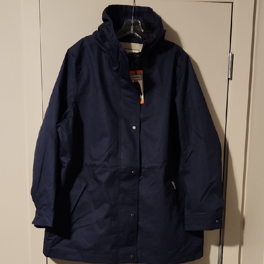 Hunter Women's Navy Water Resistant Coat
